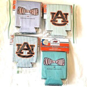 25 New Auburn Tigers 12oz Can Cooler NCAA Coozie Koozie Cold Drink